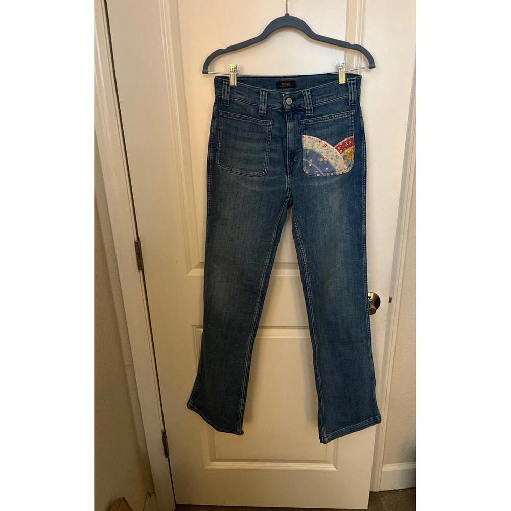 POLO RALPH LAUREN WOMENS BOOTCUT JEANS  27